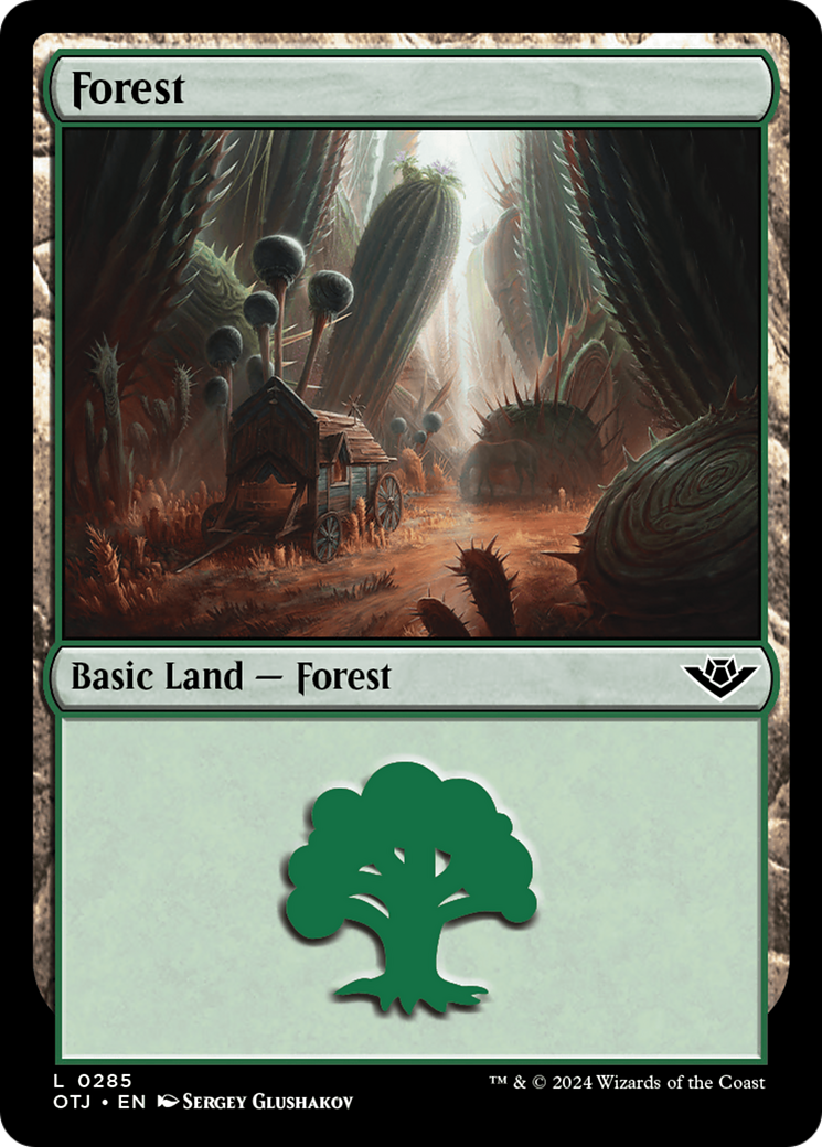 Magic: The Gathering - Forest #285 Foil - Outlaws of Thunder Junction