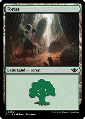 Magic: The Gathering - Forest #285 Foil - Outlaws of Thunder Junction