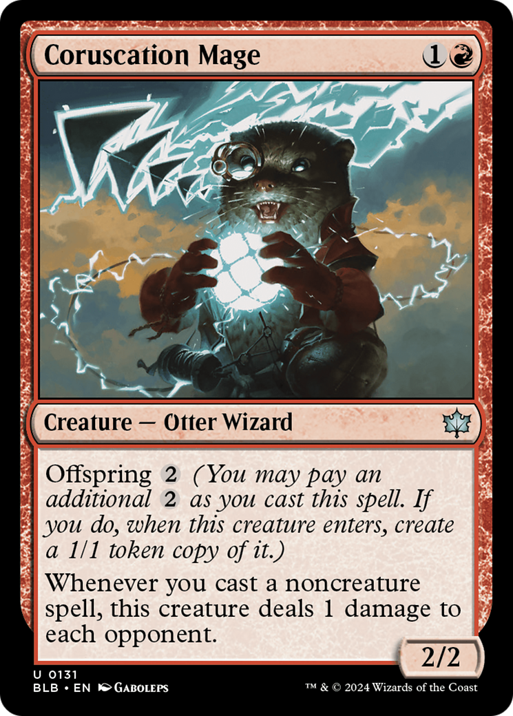 Magic: The Gathering - Coruscation Mage Foil - Bloomburrow