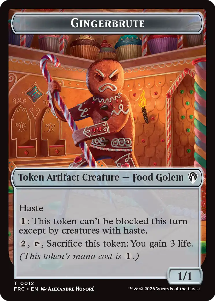 Magic: The Gathering - Gingerbrute Token Token - Reality Fracture Commander Tokens