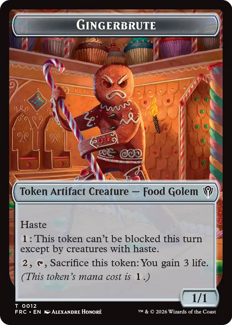 Magic: The Gathering - Gingerbrute Token Token - Reality Fracture Commander Tokens