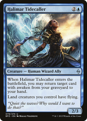 Magic: The Gathering - Halimar Tidecaller Foil - Battle for Zendikar