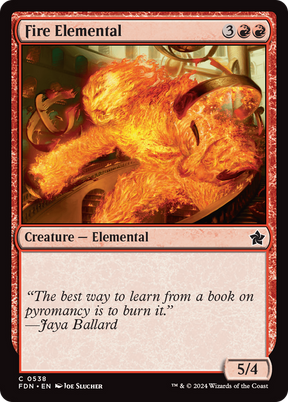 Magic: The Gathering - Fire Elemental - Foundations