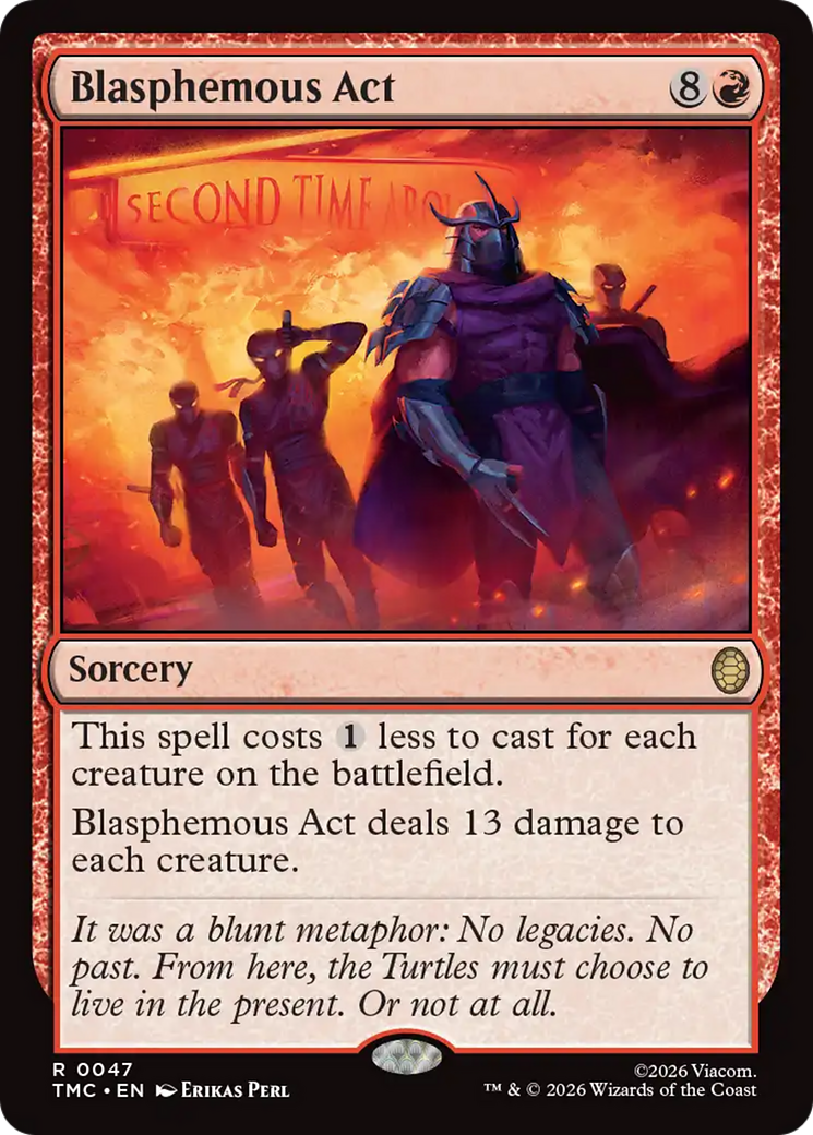 Magic: The Gathering - Blasphemous Act - Teenage Mutant Ninja Turtles Eternal