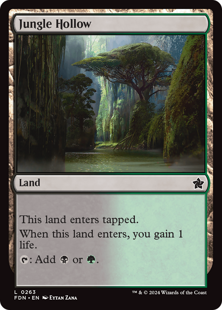Magic: The Gathering - Jungle Hollow Foil - Foundations