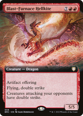 Magic: The Gathering - Blast-Furnace Hellkite - The Brothers' War Commander