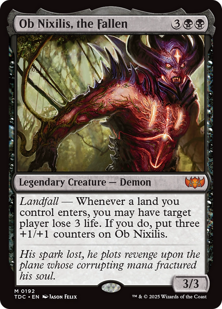 Magic: The Gathering - Ob Nixilis, the Fallen - Tarkir: Dragonstorm Commander