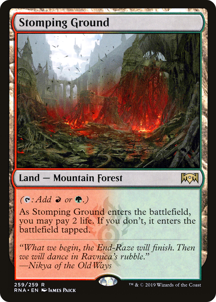 Magic: The Gathering - Stomping Ground Foil - Ravnica Allegiance