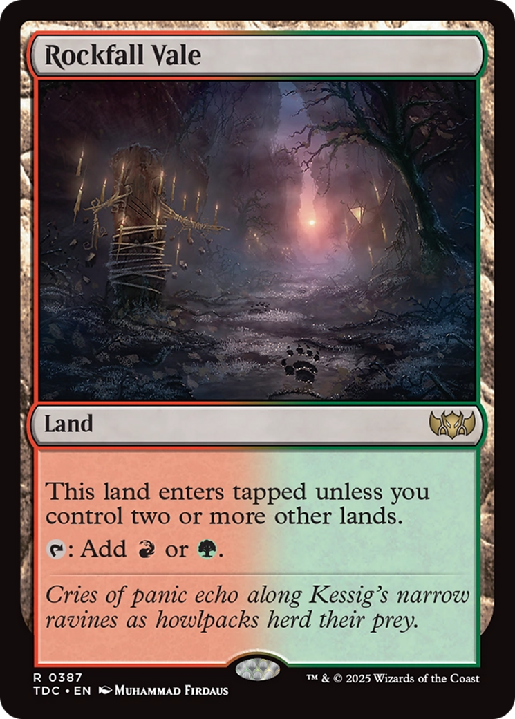 Magic: The Gathering - Rockfall Vale - Tarkir: Dragonstorm Commander