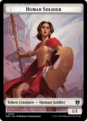 Magic: The Gathering - Human Soldier Token - Wilds of Eldraine Commander Tokens