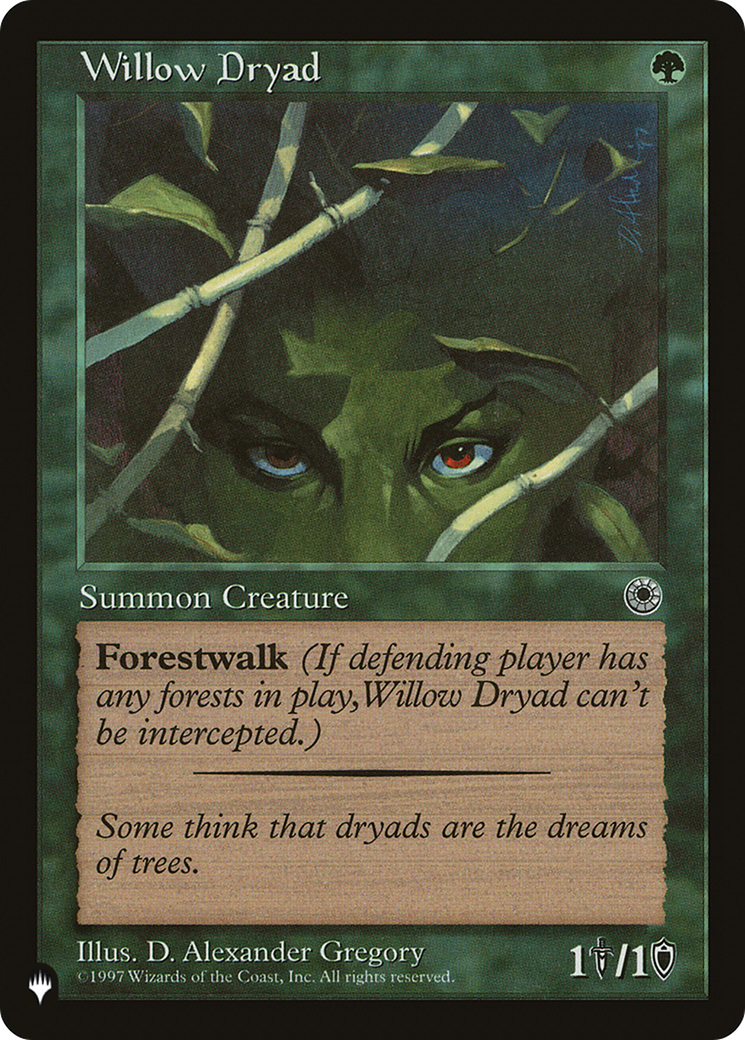 Magic: The Gathering - Willow Dryad - The List