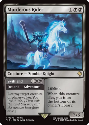 Magic: The Gathering - Murderous Rider // Swift End - Final Fantasy Commander