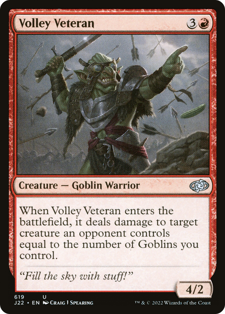Magic: The Gathering - Volley Veteran - Jumpstart 2022