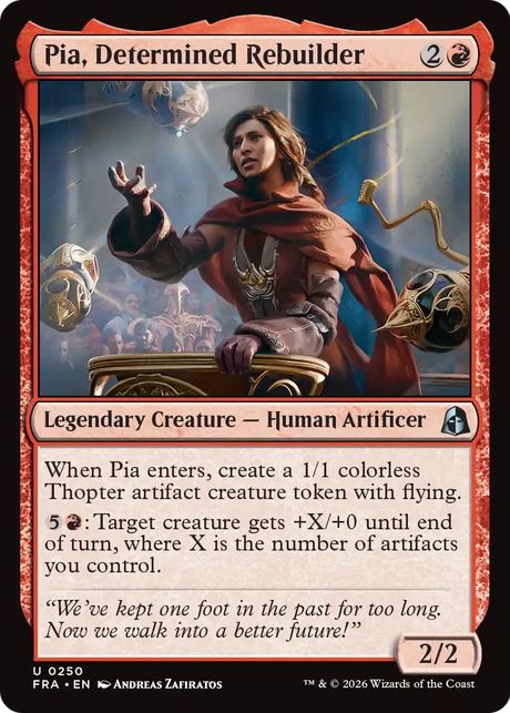 Magic: The Gathering - Pia, Determined Rebuilder - Reality Fracture