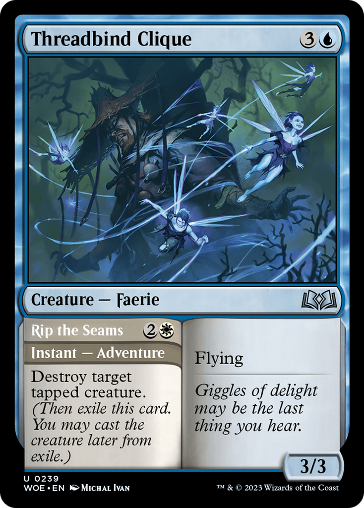 Magic: The Gathering - Threadbind Clique // Rip the Seams - Wilds of Eldraine