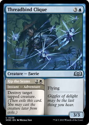 Magic: The Gathering - Threadbind Clique // Rip the Seams Foil - Wilds of Eldraine