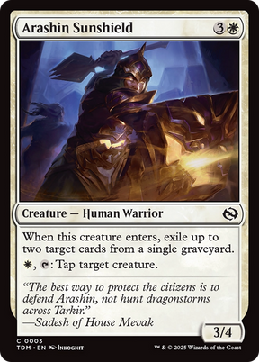 Magic: The Gathering - Arashin Sunshield Foil - Tarkir: Dragonstorm