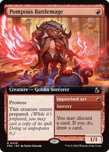 Magic: The Gathering - Pompous Battlemage // Improvised Act - Reality Fracture