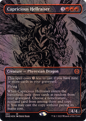 Magic: The Gathering - Capricious Hellraiser Foil - Phyrexia: All Will Be One