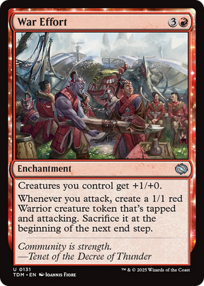 Magic: The Gathering - War Effort Foil - Tarkir: Dragonstorm