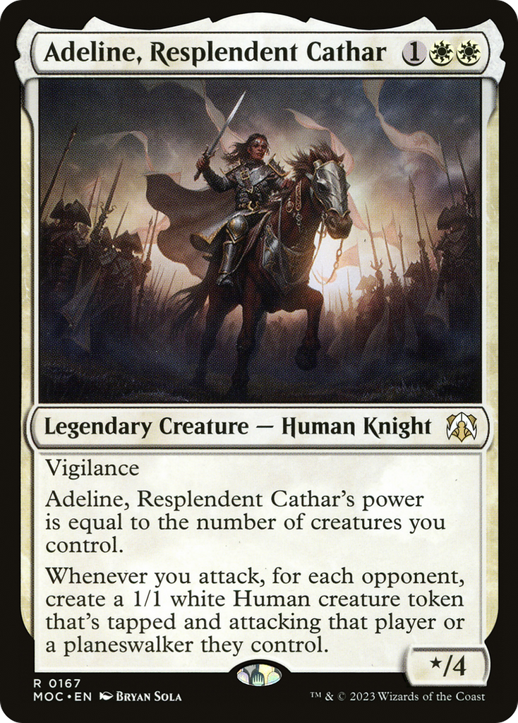 Magic: The Gathering - Adeline, Resplendent Cathar - March of the Machine Commander