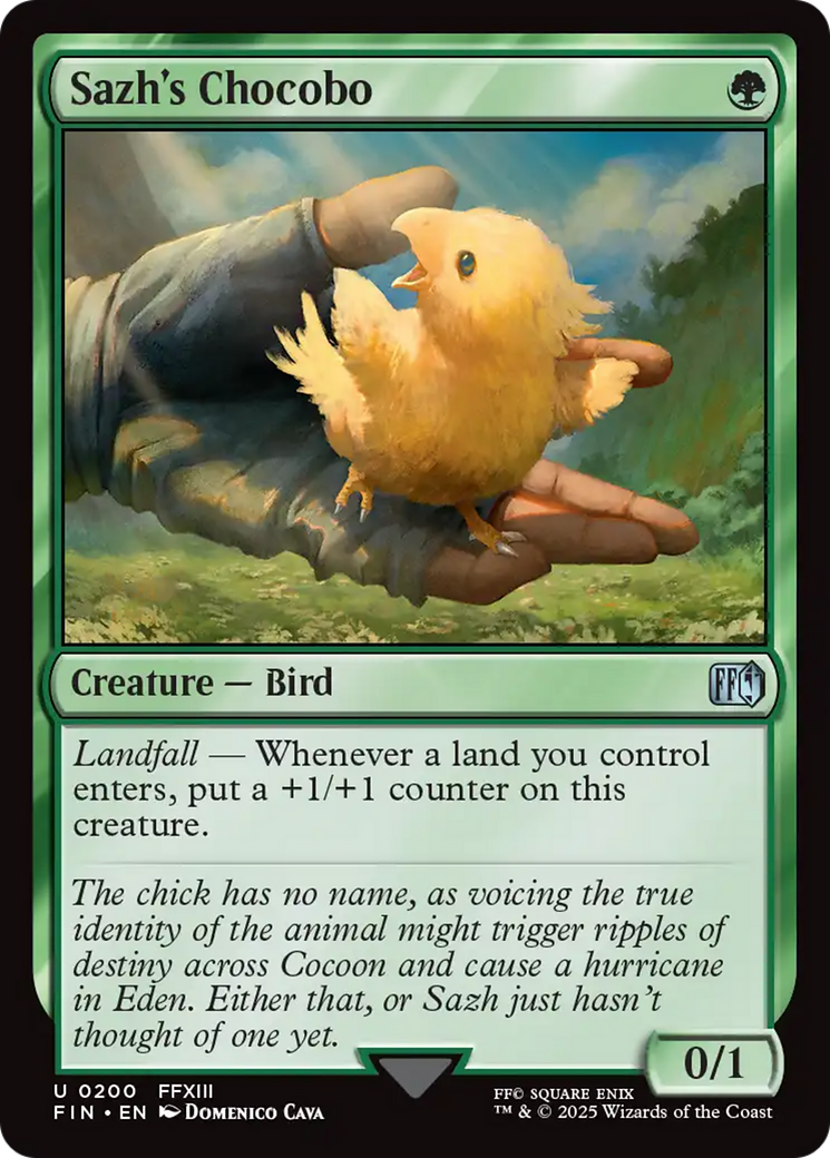 Magic: The Gathering - Sazh's Chocobo Foil - Final Fantasy