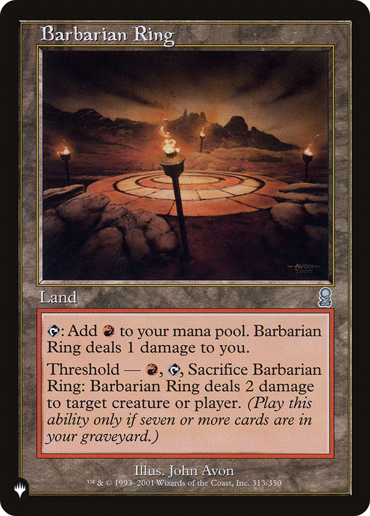 Magic: The Gathering - Barbarian Ring - The List