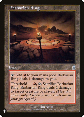 Magic: The Gathering - Barbarian Ring - The List