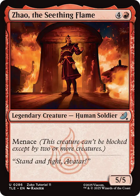Magic: The Gathering - Zhao, the Seething Flame - Avatar: The Last Airbender Eternal