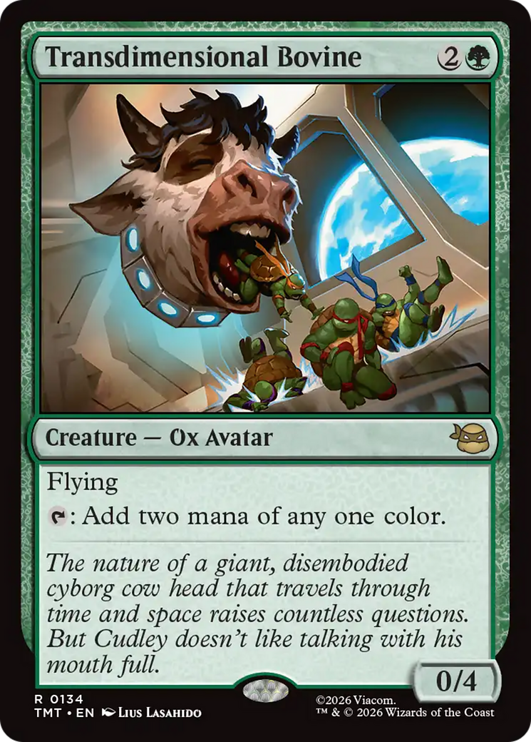 Magic: The Gathering - Transdimensional Bovine Foil - Teenage Mutant Ninja Turtles