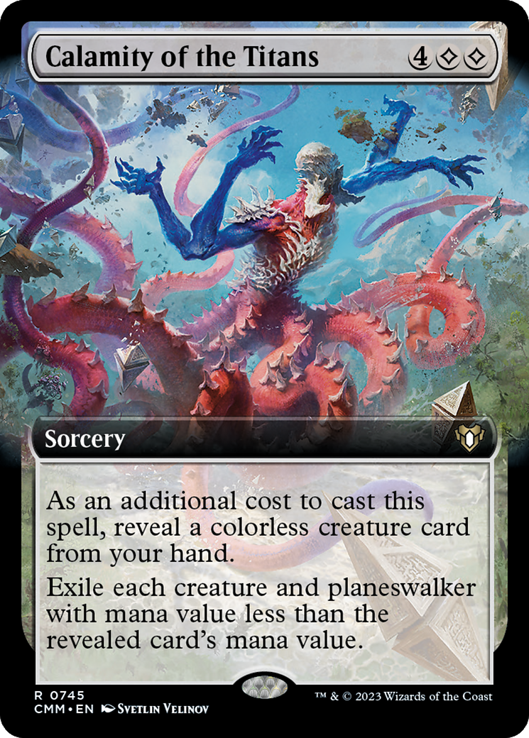 Magic: The Gathering - Calamity of the Titans Foil - Commander Masters