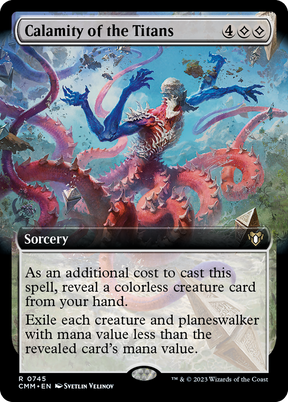 Magic: The Gathering - Calamity of the Titans Foil - Commander Masters