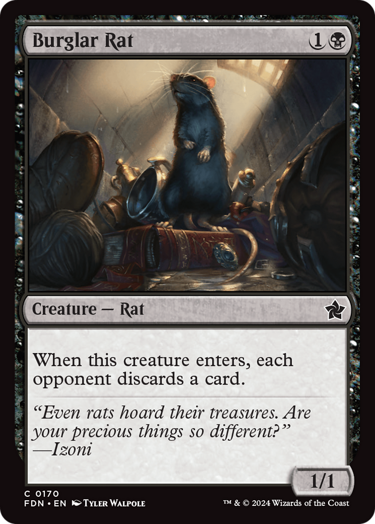 Magic: The Gathering - Burglar Rat Foil - Foundations