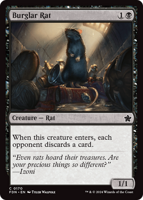 Magic: The Gathering - Burglar Rat Foil - Foundations