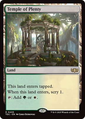 Magic: The Gathering - Temple of Plenty - Tarkir: Dragonstorm Commander