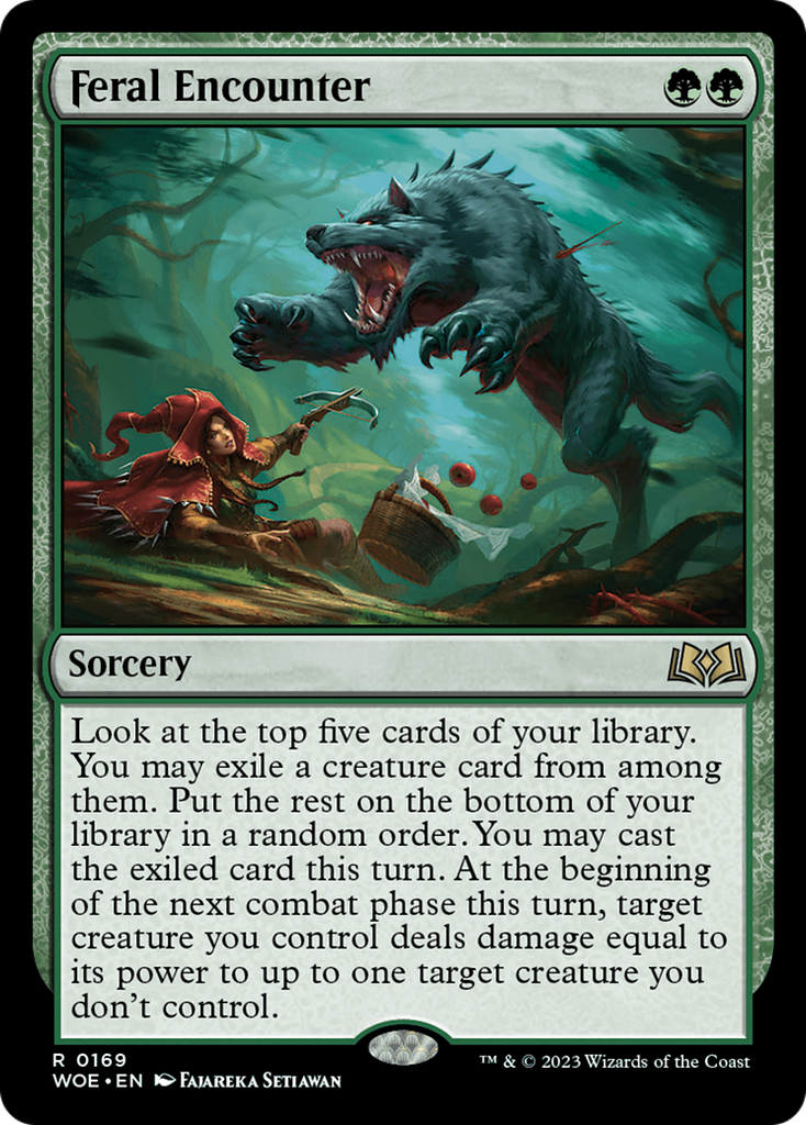 Magic: The Gathering - Feral Encounter Foil - Wilds of Eldraine