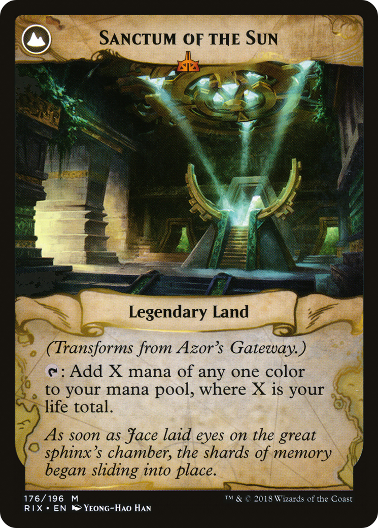 Magic: The Gathering - Azor's Gateway // Sanctum of the Sun - The List
