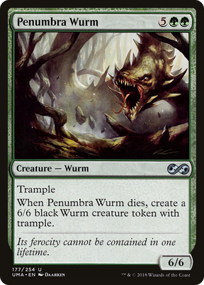 Magic: The Gathering - Penumbra Wurm Foil - Ultimate Masters