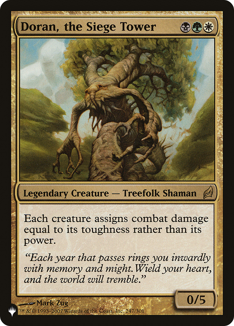 Magic: The Gathering - Doran, the Siege Tower - The List