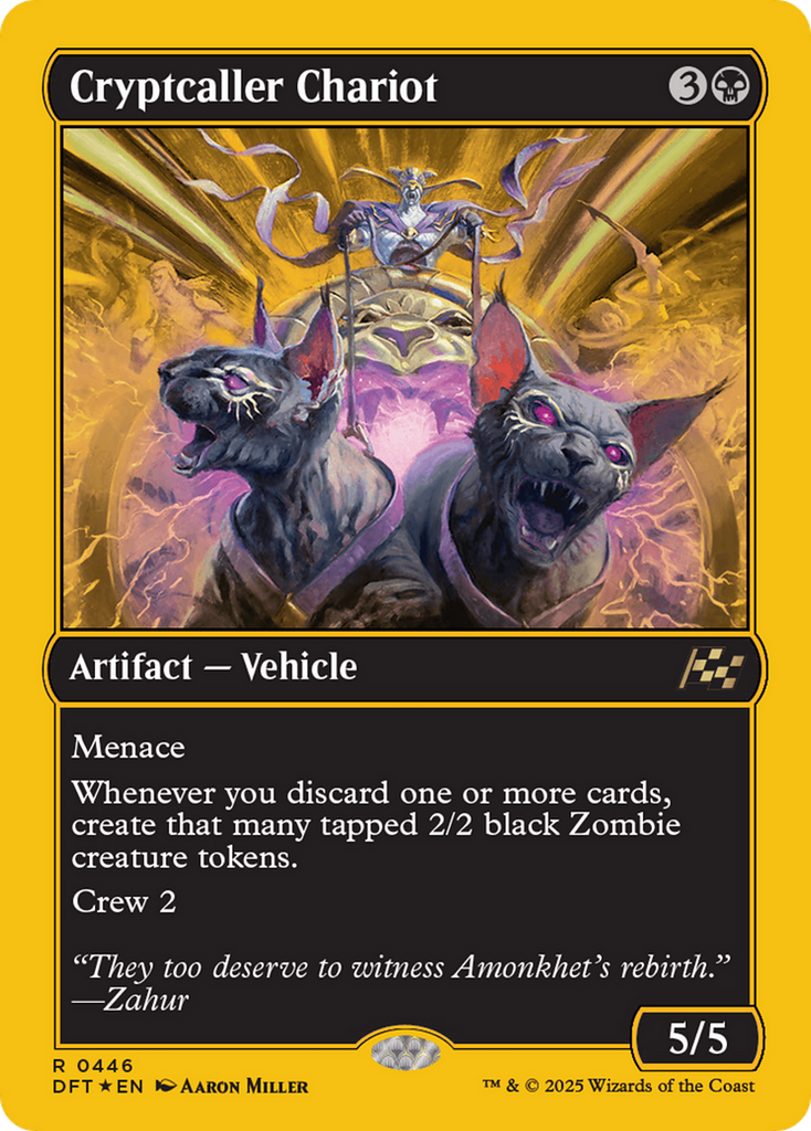 Magic: The Gathering - Cryptcaller Chariot Foil - Aetherdrift