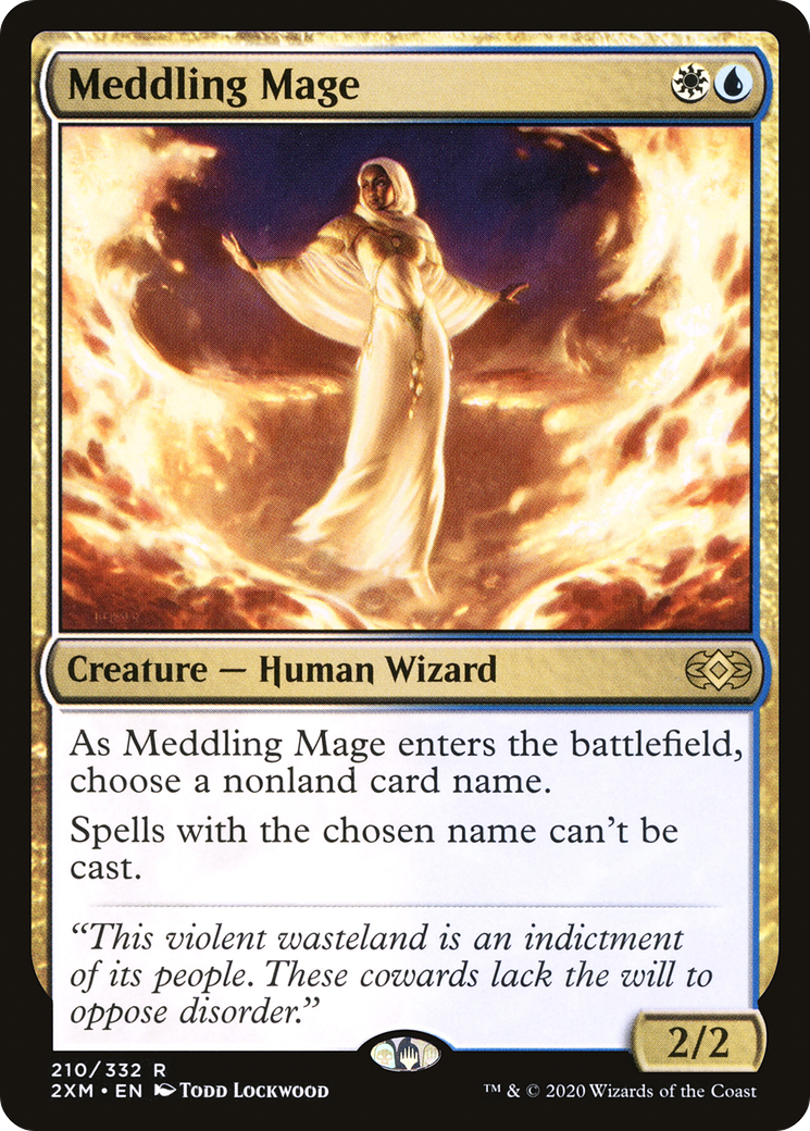 Magic: The Gathering - Meddling Mage Foil - Double Masters