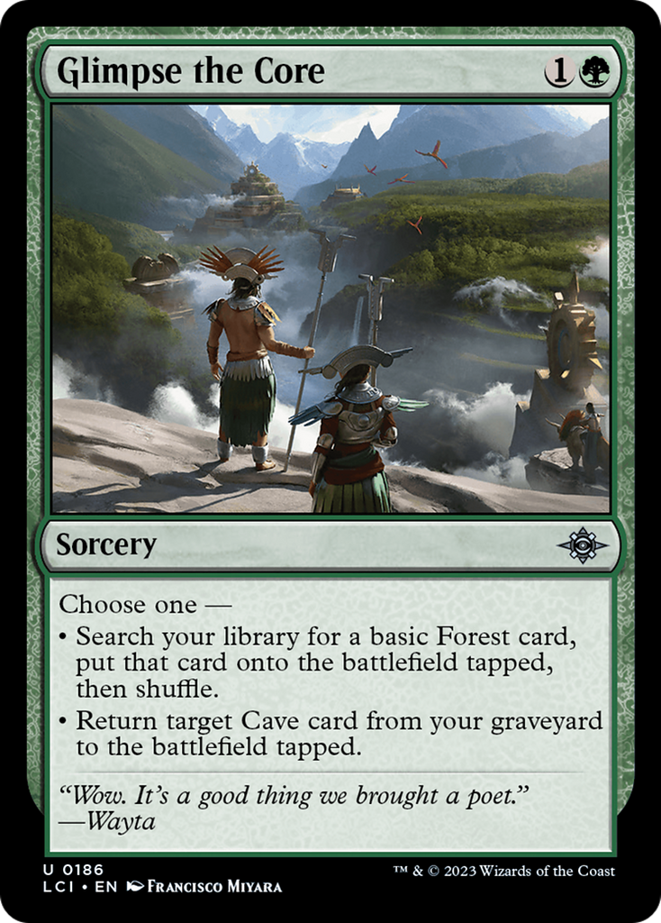 Magic: The Gathering - Glimpse the Core Foil - The Lost Caverns of Ixalan