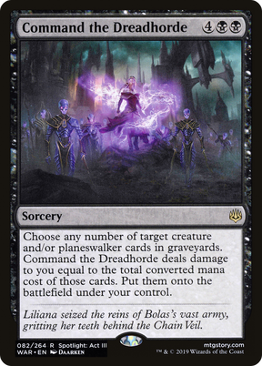 Magic: The Gathering - Command the Dreadhorde Foil - War of the Spark