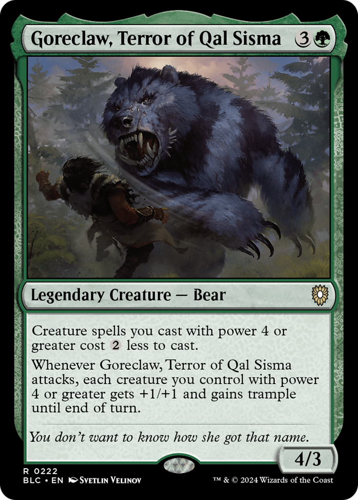 Magic: The Gathering - Goreclaw, Terror of Qal Sisma - Bloomburrow Commander