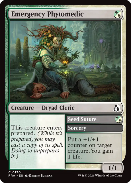 Magic: The Gathering - Emergency Phytomedic // Seed Suture Foil - Reality Fracture