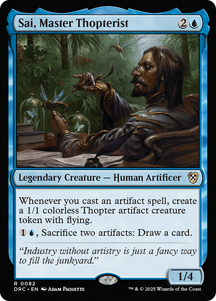 Magic: The Gathering - Sai, Master Thopterist - Aetherdrift Commander