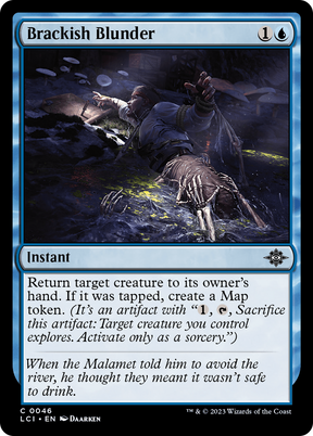 Magic: The Gathering - Brackish Blunder Foil - The Lost Caverns of Ixalan