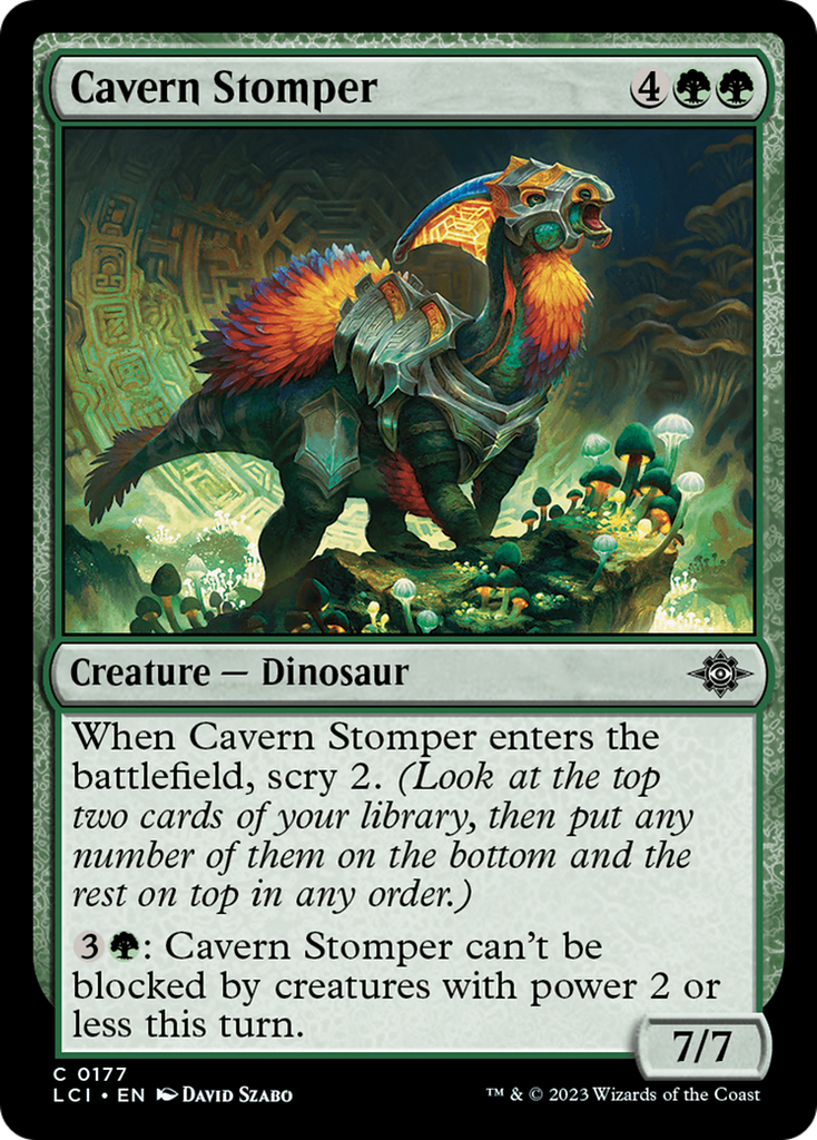 Magic: The Gathering - Cavern Stomper Foil - The Lost Caverns of Ixalan
