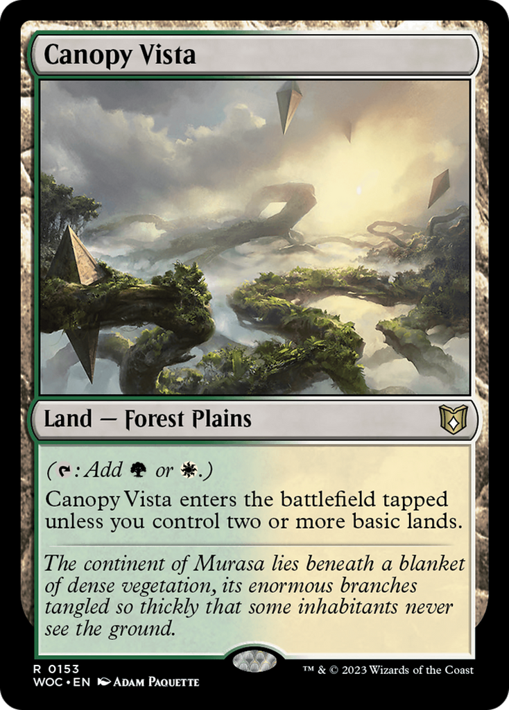Magic: The Gathering - Canopy Vista - Wilds of Eldraine Commander