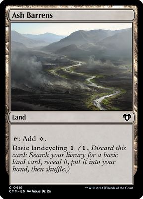 Magic: The Gathering - Ash Barrens Foil - Commander Masters